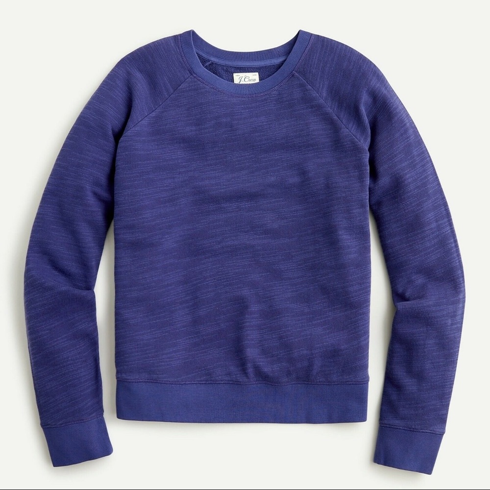 JCREW VINTAGE COTTON TERRY CREWNECK PULLOVER